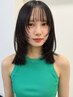 【髪質改善】前髪縮毛矯正+小顔カット ￥17100[渋谷]
