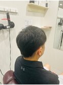 ツーブロック一周刈り上げアップバング