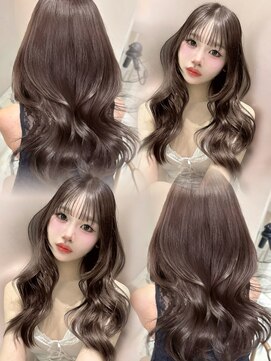 サイン 渋谷(SIGN) 艶髪/ラベンダーグレージュ/ダブルケアカラー/ブリーチカラー