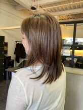 ヴィオラカラー(VIOLLA COLOR) セミロング×白髪ぼかしカラー 30代/40代/50代/60代