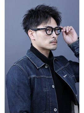 リップス 難波(LIPPS) ツーブロック刈り上げなし大人30代ソフトツイストアップバング