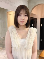 ローレン(LOREN)&nbsp;ボブ/ヘイリーボブ/レイヤーカット/小顔/ベージュ/髪質改善/前髪