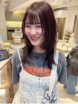 リタ(LITA) 【LITA】レイヤーカット ハッシュカット ボルドーカラー ▽野尻