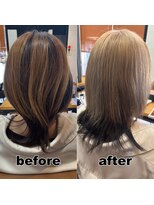 モンド ヘアクリエーション 和田店(monde hair creation)&nbsp;【monde】before × after × 髪質改善