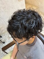 シンミシエル 京都北野白梅町(shinmiciel)&nbsp;マッシュパーマ刈り上げ30代40代50代メンズカット