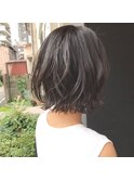 外ハネウェーブボブ