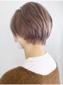 ベリーショートラベンダーアッシュ_くびれヘア_ba314761