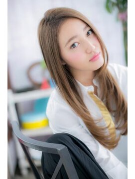 ミック ヘアアンドビューティー 大山店(miq  Hair&Beauty) ミルキーベージュ★艶カラー小顔レイヤーロングc1