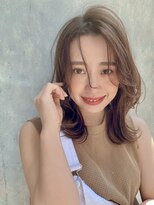 サングース(Sungoose)&nbsp;韓国風ミディ＃前髪くびれイメチェンラベンダーカラー