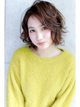 ラフィスヘアー シャイン 松戸店(La fith hair shine) 【La fith】 無造作カールショートボブスタイル