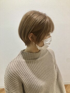 オーダイム(ou' dime) ミルクティーベージュと丸みショート