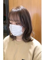 シャメル(Chamel)&nbsp;ミルクティーファギーベージュ◇ひし形外ハネスタイル