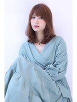 オーロ 緑地公園店(ORO)&nbsp;ことりベージュローライト大人かわいい小顔スリークボブ大人ボブ