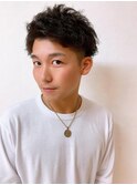 Lia＆汐見悠佑　アップバング☆ツーブロックショート