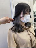 イヤリングカラー×シルバーグレー