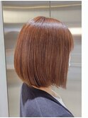 ２０代３０代大人可愛いナチュラルベージュボブ耳掛け透明感