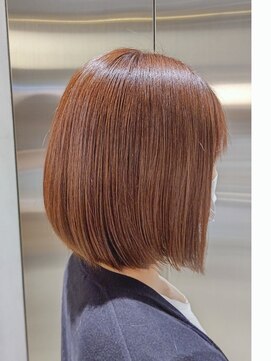 オーガニック リブ 川越(organic+live) ２０代３０代大人可愛いナチュラルベージュボブ耳掛け透明感