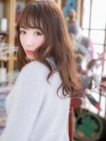 カバーヘア イヴ 戸頭店(COVER HAIR EVE)&nbsp;シースルーバングくせ毛風モテ無造作パーマc5戸頭20代30代40代