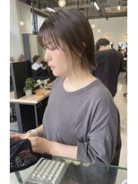 ジーニー 横浜(giinii)&nbsp;大人可愛い20代30代ストレートボブ_イヤリングカラー☆渋谷良太