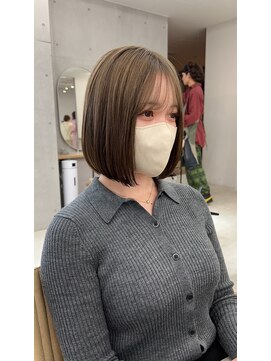 サンド 鹿児島中央(sand) 黒髪/グレーベージュ/レイヤーロング/前髪パーマ[鹿児島中央駅]