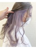 ハイケアブリーチ×ラベンダーインナーカラー