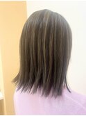 コントラストハイライト×ぱつっとボブ