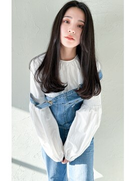 リベラル(liberal) 韓国風ワンカール ナチュラルロング ネビージュ[30代/40代/50代]