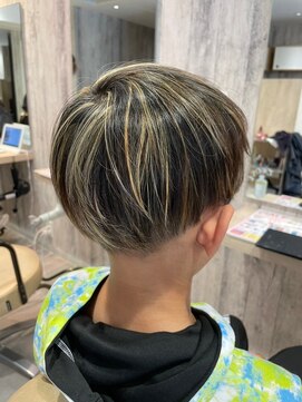 エヌアンドエー せんげん台店(N&A) キッズカット ハイライト/メッシュカラー/ツーブロック