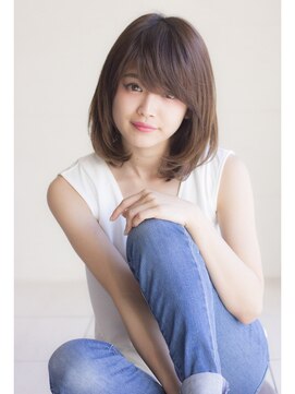 ラフ フロム ガーデン(Laf from GARDEN) 【寺尾拓巳】大人かわいいグレージュ透明感ひし形ミディアム