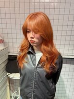 ヘアー アレス(hair ales) オレンジブラウン　オレンジベージュ　ハッシュレイヤー