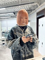 リミットバイアフィナー 大宮店(limit by Afinar)&nbsp;切りっぱなしボブ×pail orange