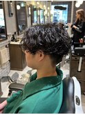 【BarBerBROS】波巻きパーマ　ウェーブパーマ　くせ毛風