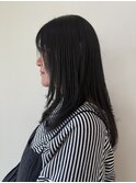 柔らか質感のレイヤーストレート