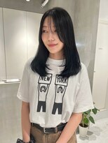 テクネ 天神大名(techne) 天神大名今泉くびれレイヤーウルフ顔まわりカット韓国風巻き髪