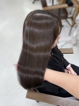 ハピネス 梅田茶屋町店(HAPPINESS) 韓国風/レイヤーカット/顔周り/顔まわり/髪質改善/ベージュ