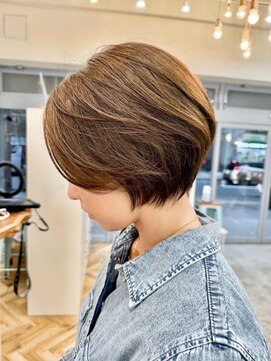 ロミー 本厚木(ROMMY.) 20代30代40代50代◎マッシュボブパールベージュショート