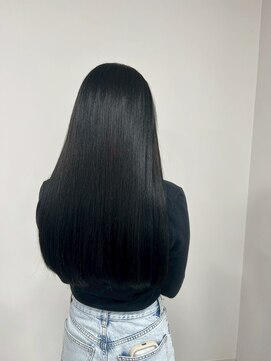 ビーグレイス パティオ 髪質改善カラー×20代艶々透明感ブラック