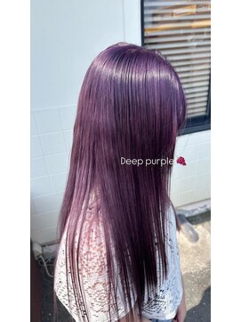 ヘアー ワークス ボナ 前橋店(HAIR WORKS bona.) 圧倒的な高発色◎個性×上品さをプラスするパープルカラー