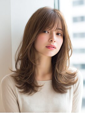 ロッソ ヘアアンドスパ 谷塚店(Rosso Hair&SPA) レイヤーカット/切りっぱなしボブ／エアリーロング