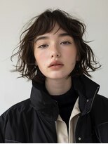 ノラ シブヤ(NORA)&nbsp;パーマボブパーマミディアムパーマレイヤーパーマ顔まわりカット