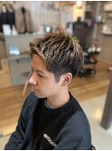 ベリーショート×ブラウンカラー×刈り上げ×ビジネスヘア