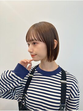 ジーナ 渋谷神南(Zina) 《明るめブラウンとぱつっとボブ♪》