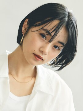 ソワネ 表参道(soigne) 表参道白髪ぼかしウルフショートボブベージュアッシュグレージュ