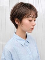 トリッカ 銀座(tricca)&nbsp;ショートボブ/丸みショート/ミルクティーベージュ耳掛けショート