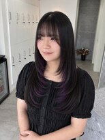 レノ 直江店(RENO)&nbsp;レイヤーカット／インナーカラー／バイオレット