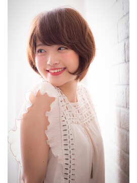 エルデ ナインズ ヘアー スタンド 川口店(elde 9's HAIR STAND) 19ワイドバング&モーブカラーのワンサイドくびれミディ風ヘア