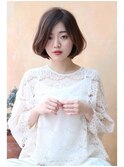 重めで可愛いボブ王道ヘア○