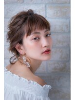 ヘアーアートシフォン 川口東口店(hair art chiffon)&nbsp;似合わせカットでブルージュ＆ヴェールウェーブの夏セミディ
