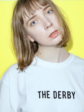 ダービー(THE DERBY) 【THE DERBY】FLATBOB #外ハネボブ#ホワイトブロンド