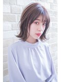 【el zafiro  kitahama】マロンベージュ 外ハネボブ